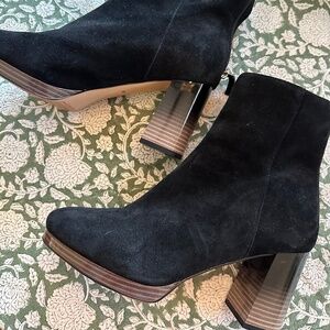 Sanctuary Razzle Black Suede Boots 9.5